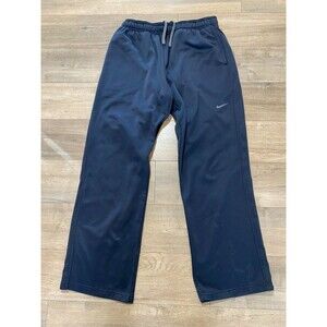 Nike Therma-Fit Pants Mens XL Navy Blue Athletic Warm Up Sweatpants 379431-477